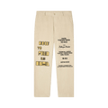 KidSuper How to Find an Idea Poster Suit Bottom "Beige"
