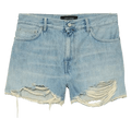 PURPLE BRAND Cut Off Shorts "Light Indigo"