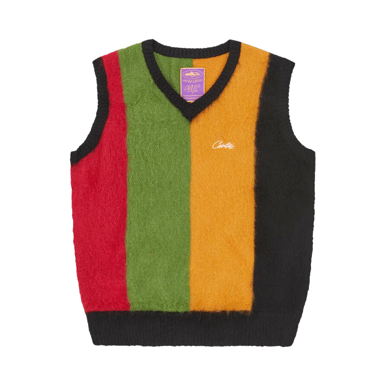 Corteiz Mohair Knit Vest "Multicolor"