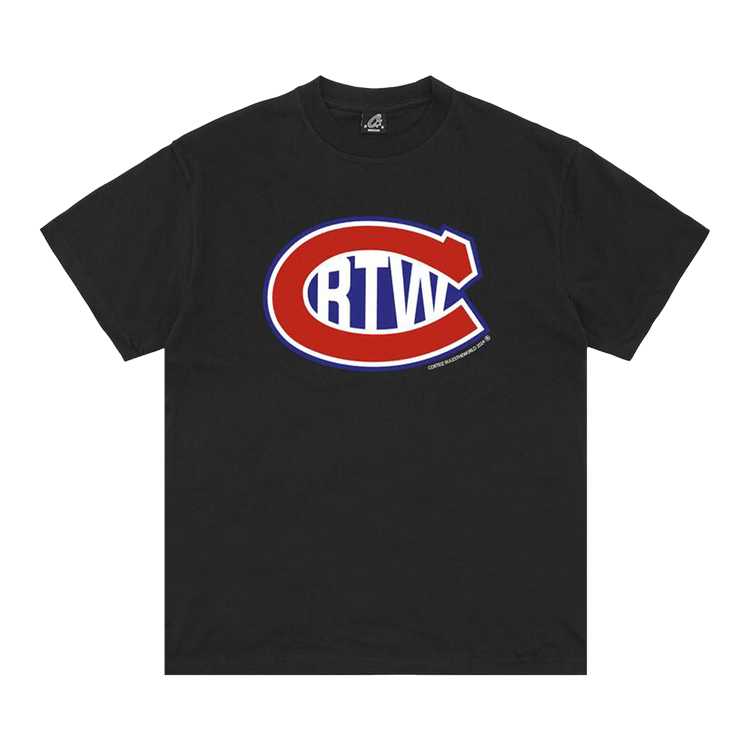 Corteiz C In RTW Tee *New Blank* "Black"