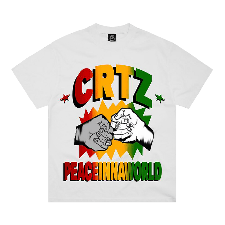 Corteiz Peaceinnaworld Tee *New Blank* "White"