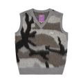 Corteiz Mohair Knit Vest "Grey Camo"
