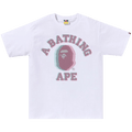 BAPE Glitch Art College Tee "White"
