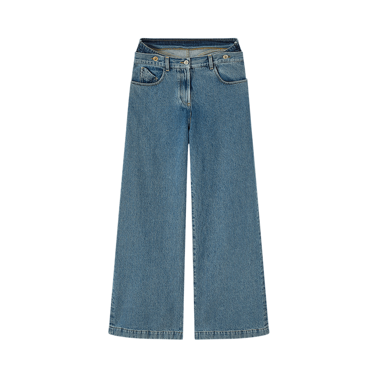 The Attico Denim Pants "Light Blue"