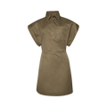 Bottega Veneta Gabardine Dress "Dark Sand"