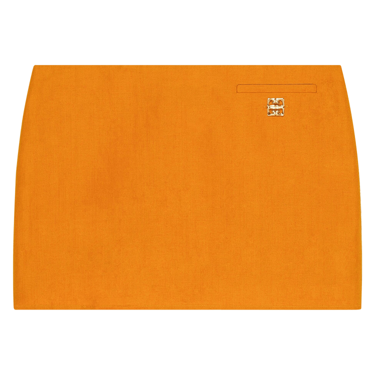 Givenchy Mini Skirt With 4G Liquid "Dark Orange"