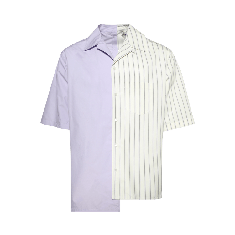 Lanvin Chemise Asymétrique "White/Purple"