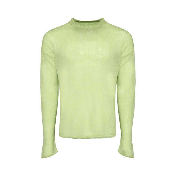 The Elder Statesman Nimbus Slouchy Crew "Wasabi"