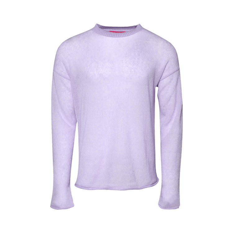 The Elder Statesman Nimbus Slouchy Crew "Violet"