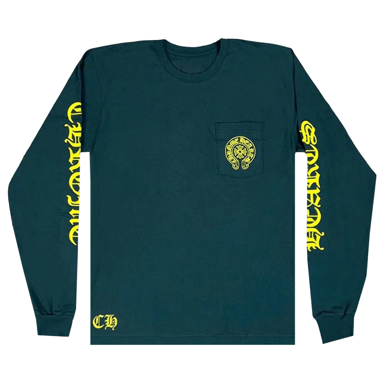 Chrome Hearts Horseshoe Long-Sleeve "Green/Yellow"