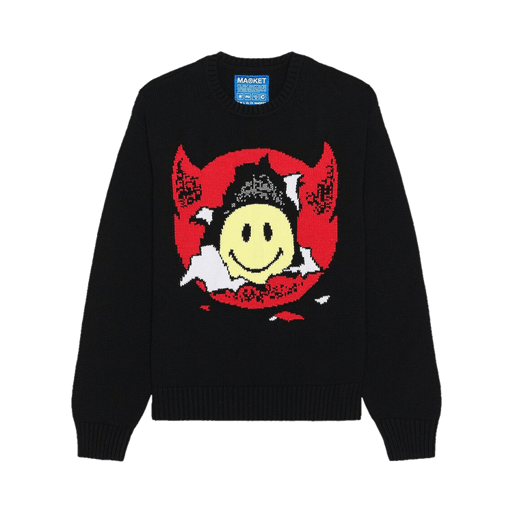Market Smiley Inner Peace Sweater "Black"