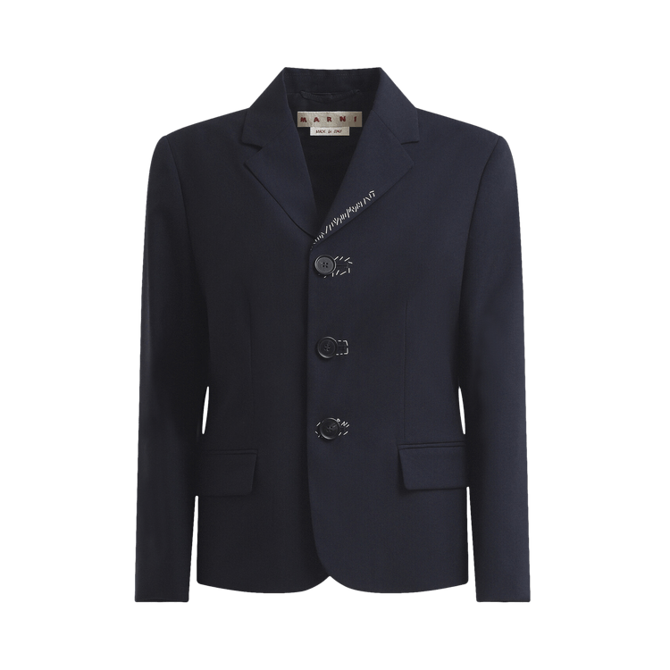 Marni Tropical Wool Jacket "Blue"
