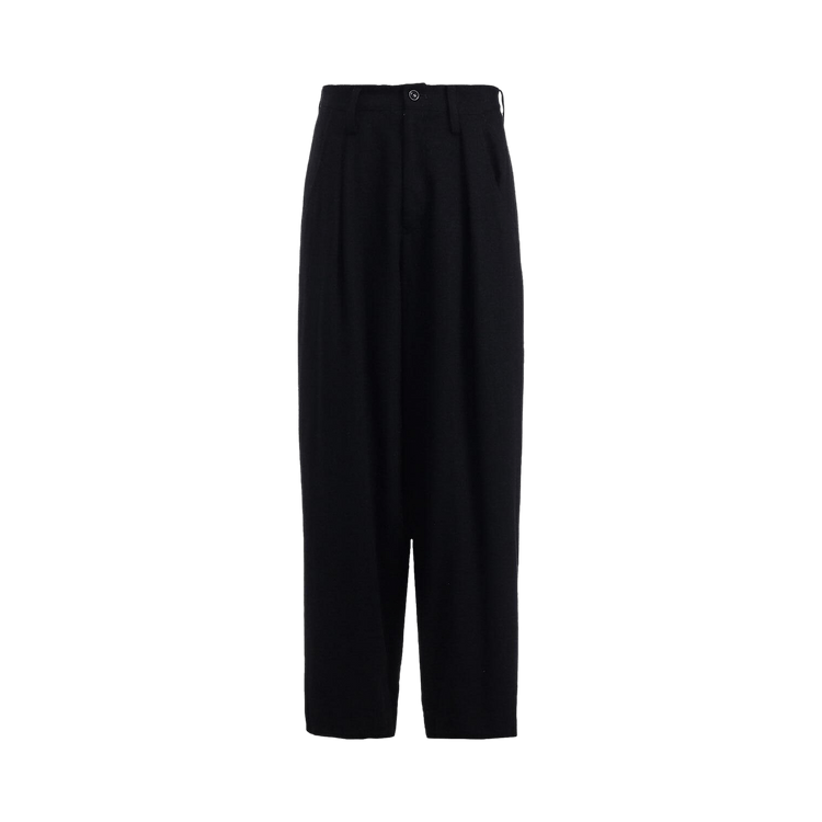 Y's Single Tuck Wide Pants 'Black'