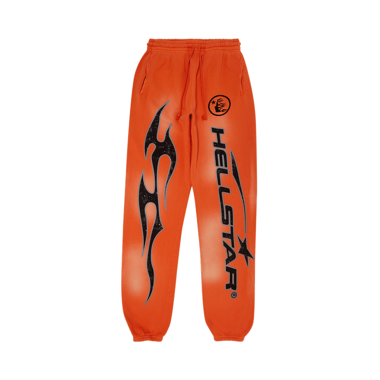 Hellstar Fire Sweatpants "Orange Dye"