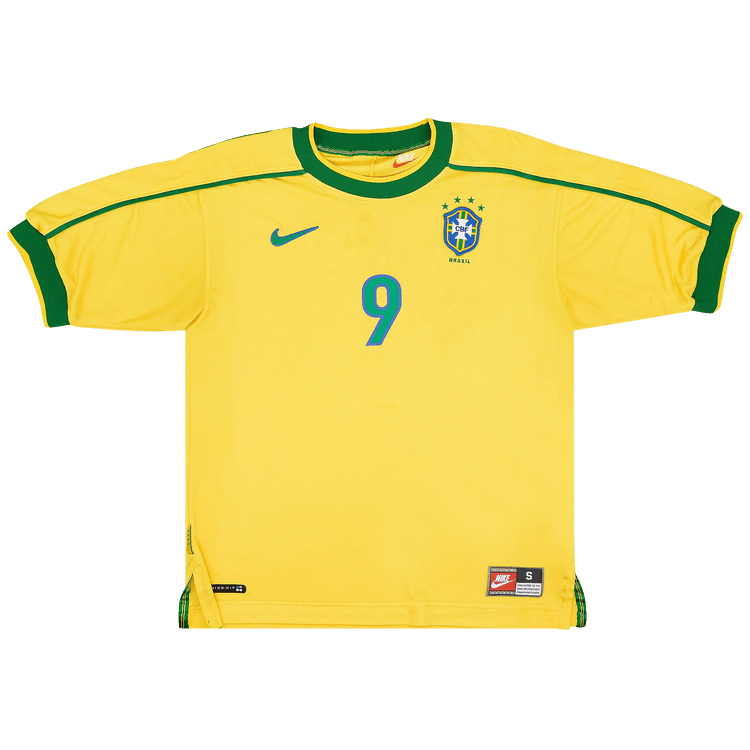 Nike Brazil 1998 Reissue Soccer Replica Jersey "Varsity Maize/Pine Green/Lucky Green"