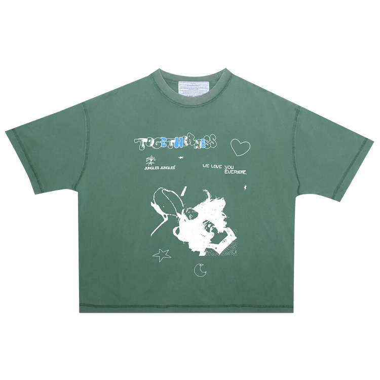 Jungles Togetherness Tee "Washed Green"