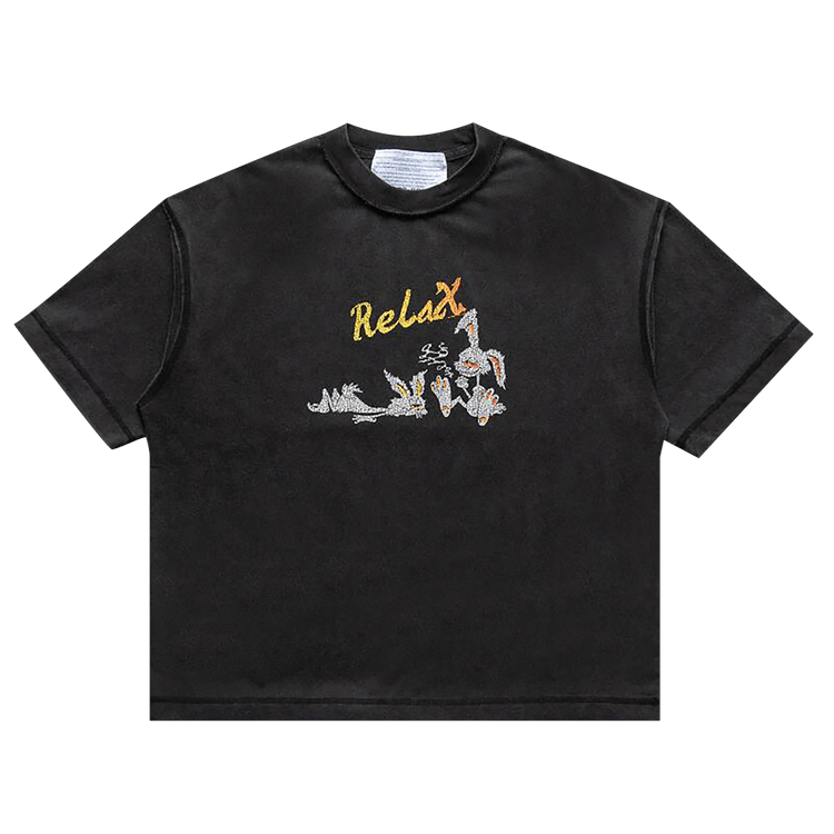 Jungles Relax Reversible Tee "Washed Black"