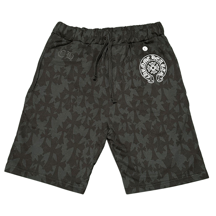 Chrome Hearts Cemetery Cross Sweatshorts "Black"