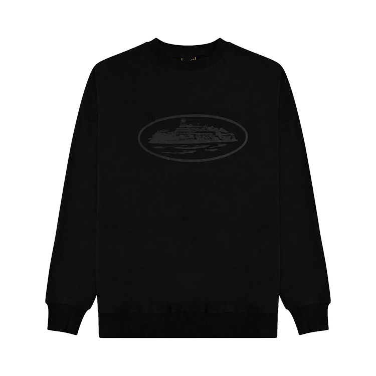 Corteiz OG Alcatraz Sweatshirt "Triple Black"