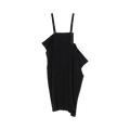 Y's Square Shoulder Strap Dress 'Black'