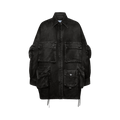 The Attico Fern Short Coat "Black"