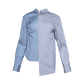 Sacai Striped Poplin Shirt "Light Blue"