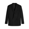 CELINE Striped Wool Boxy Blazer Jacket "Black"