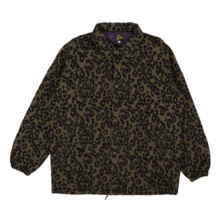 Needles Leopard Coach Jacket "Green"