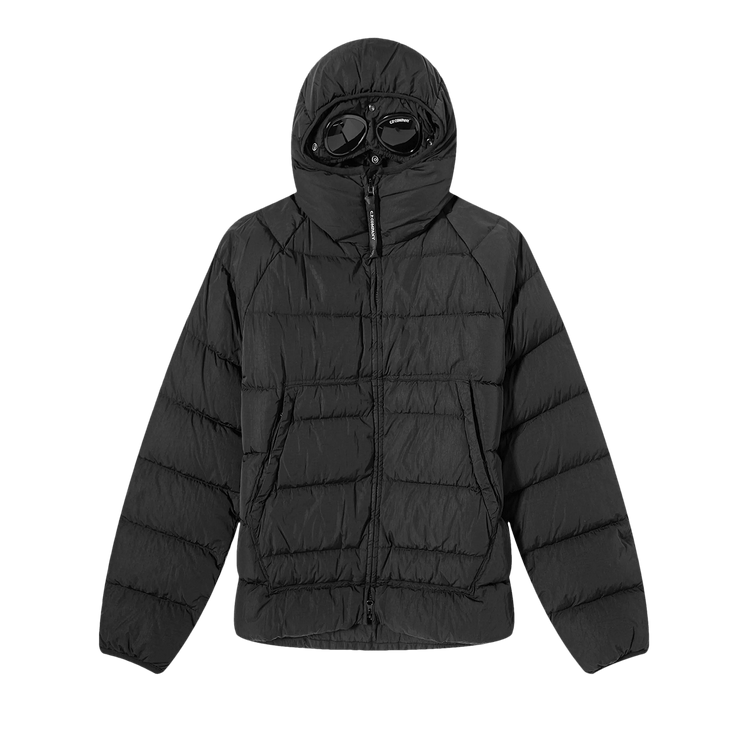 C.P. Company Eco-Chrome R Hooded Down Goggle Jacket "Black"