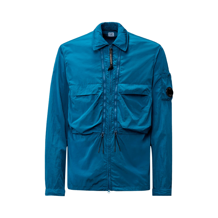 C.P. Company Chrome-R Hooded Overshirt "Ink Blue"