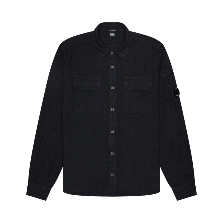 C.P. Company Linen Pocket Shirt "Black"