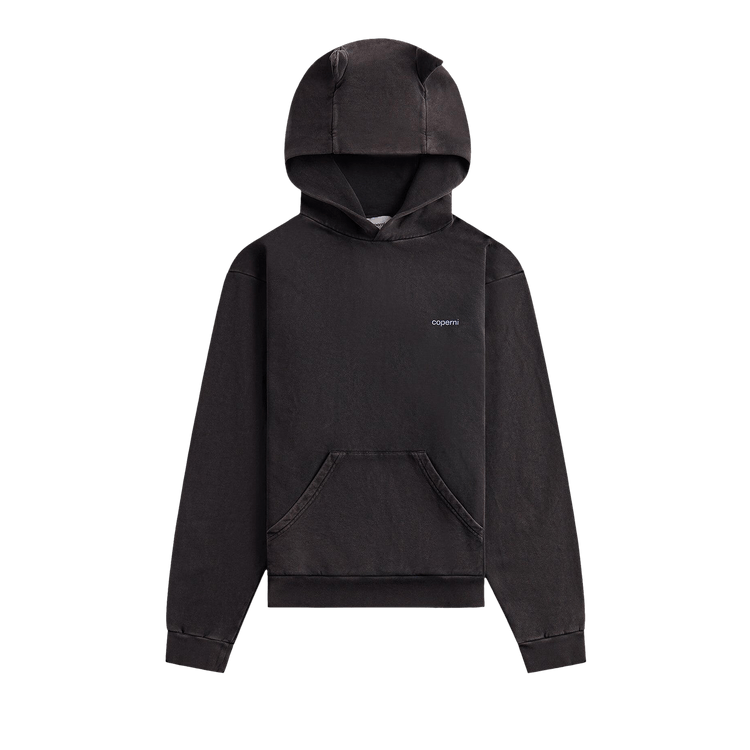 Coperni Washed Horn Hoodie "Black/Blue"