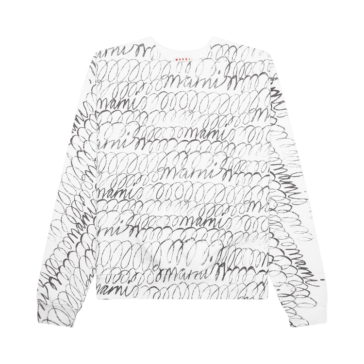 Marni Long-Sleeve Sweatshirt "Natural White"