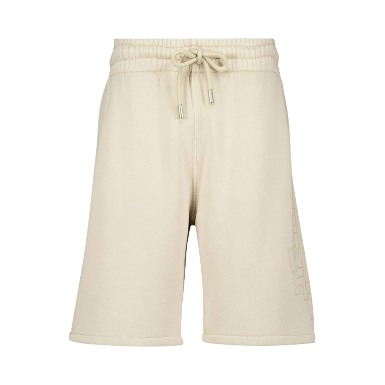 Off-White Outline Skate Sweatshorts "Brown Rice"