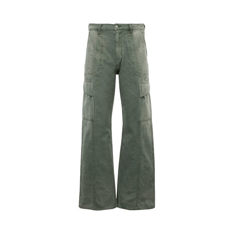 Rhude Canvas Cargo Pants "Sage Green"