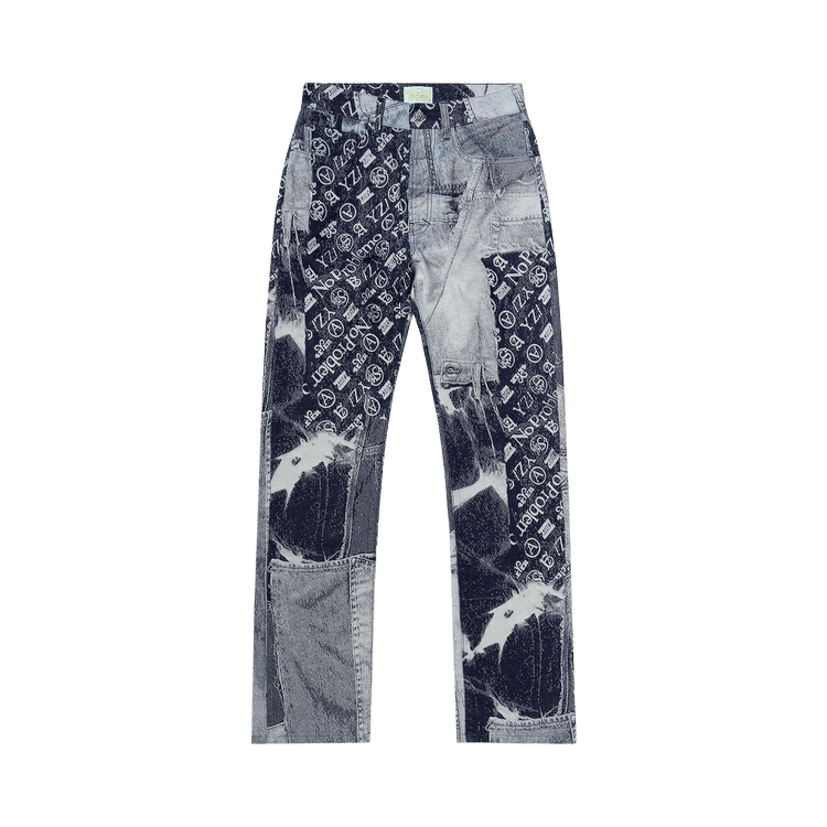 Aries Jacquard Patchwork Lilly Jeans "Indigo"