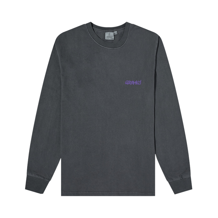 Gramicci Footprints Long-Sleeve Tee "Grey"