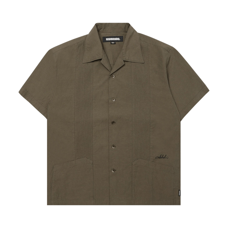 Neighborhood Guayabera Shirt "Olive Drab"