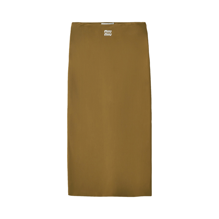 Miu Miu Jersey Stretch Skirt "Oliva"