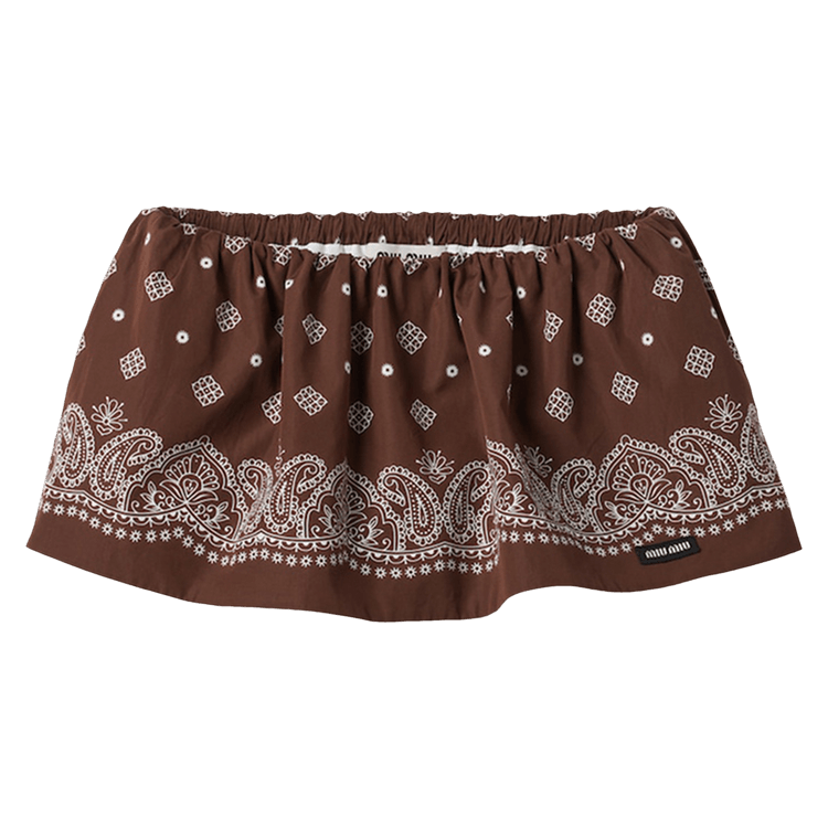 Miu Miu Mini Skirt "Cacao"
