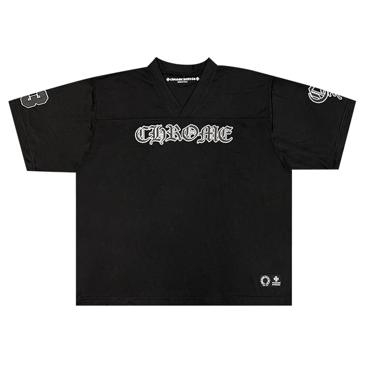 Chrome Hearts Mesh Stadium Football Jersey "Black"
