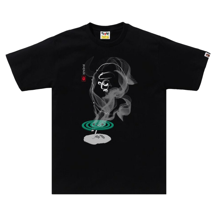 BAPE Mosquito Coil Ape Head Tee "Black"