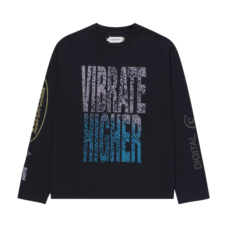 Honor The Gift Vibrations Long-Sleeve Tee "Black"