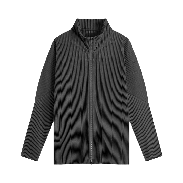 Homme Plissé Issey Miyake Basic Zip Cardigan "Black"