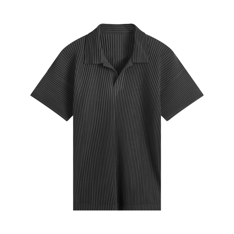 Homme Plissé Issey Miyake Basic Polo Shirt "Black"