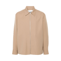 Jil Sander Zip Long-Sleeve Shirt "Beige"