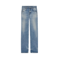 Saint Laurent Mid Straight Baggy Jeans "Benjamin Blue"
