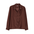 Bode Heartwood Long-Sleeve Shirt "Brown"