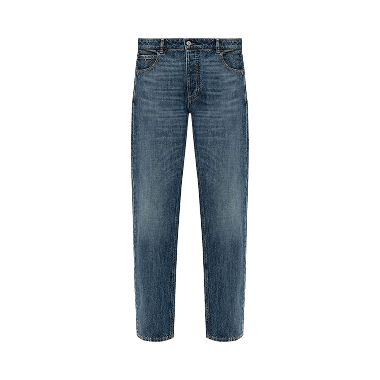 Bottega Veneta Washed Boyfriend Fit Denim "Mid Blue"
