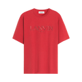 Lanvin Classic Paris Embroidered T-Shirt "Turkish Red"